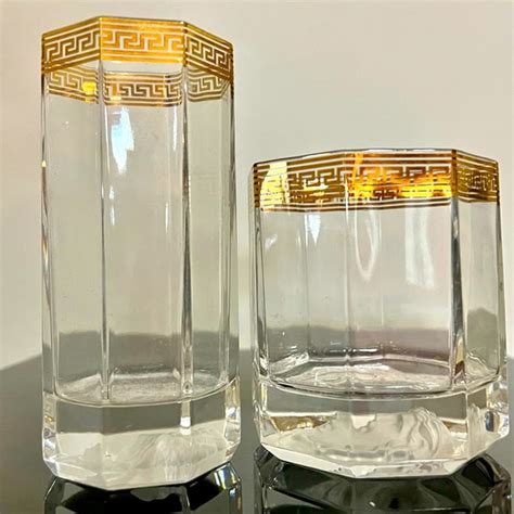 versace whiskey glasses|versace drinking glasses.